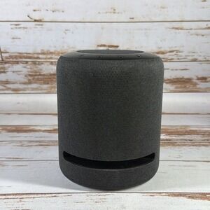 TESTED Amazon Echo Studio Smart Home Speaker Charcoal O2T2V3 Tear No Cord
